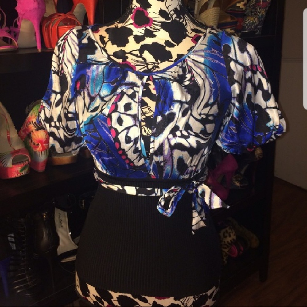 Bebe Butterfly Blouse